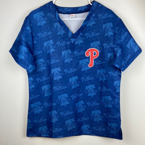 Unisex Phillies Nursing Scrubs - Picture 1 of 4